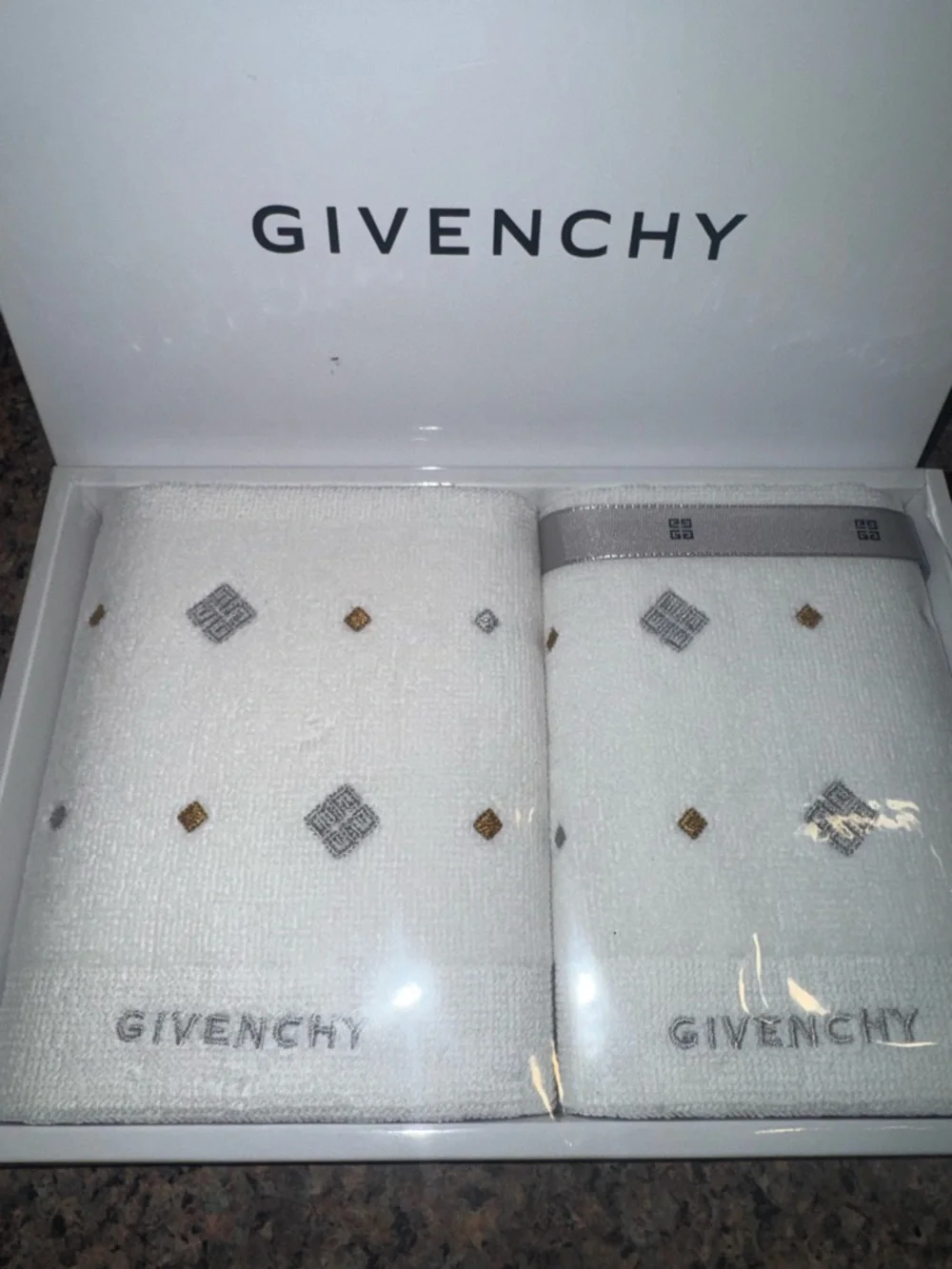 Givenchy washcloths New in the box